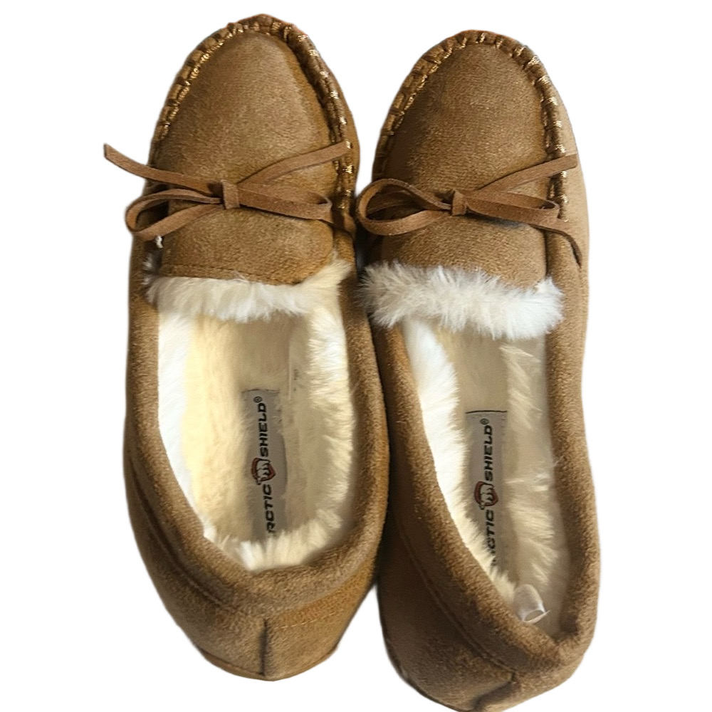 Arctic Shield Woman’s Brown Memory Foam Indoor Outdoor Slippers Size 7 NWT